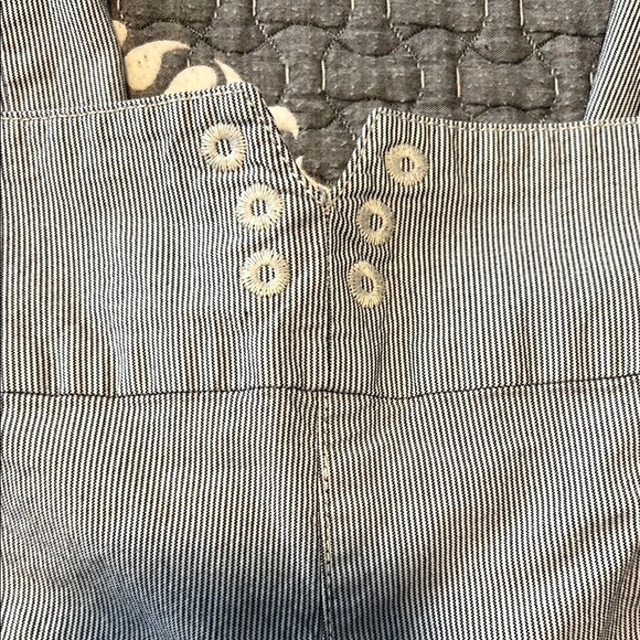 J. Jill Genuine Fit Striped Pants Size 20 Tall Wide Leg Trousers Stretch Summer - Picture 5 of 14